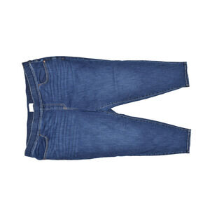 Lane Bryant Women's Plus Size 30/32 Pull On Ankle Jeans Dark Wash